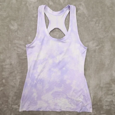 Camiseta sin mangas Athleta Nitro púrpura claro blanca tie dye espalda deportiva para mujer XS 980650 Foto 1 de 4