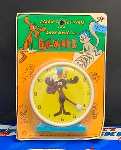 Vintage Bullwinkle Clock - Learn to Tell Time and Save Money with Bullwinkle - Picture 1 of 2