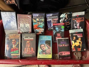 Vintage HORROR VHS Lot Of 13 - Picture 1 of 3