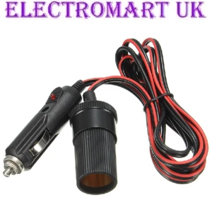 12V 12 VOLT CAR CIGAR LIGHTER SOCKET POWER DC EXTENSION LEAD PLUG CABLE 2M FUSED - Picture 1 of 1