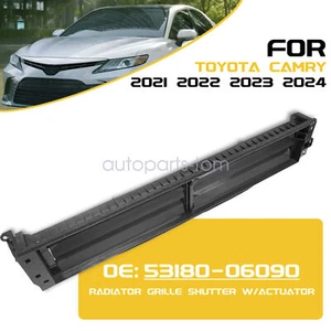 Front Lower Grille Shutter For Toyota Camry CROWN 53180-06090 53180-33090 21-24 - Picture 1 of 14