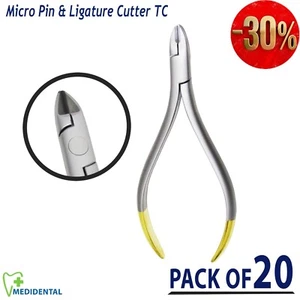 Pinza taglierina filo duro legatura ortodontica dentale strumenti laboratorio dentista confezione da 20 - Foto 1 di 4