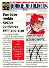 1994-95 Be A Player Auto #153 Viktor Kozlov