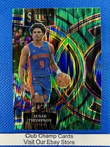2023-24 #128 Ausar Thompson Panini Select Premier Shock Green Prizm Pistons RC - Bild 1 von 2