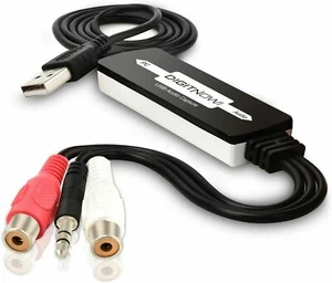 USB Audio Capture Card Grabber for Vinyl Cassette Tapes to Digital MP3 Converter - Picture 1 of 4