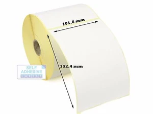 101.6mm x 152.4mm + Perfs Direct Thermal Labels Citizen CLP Printer. 100 Rolls - Picture 1 of 1
