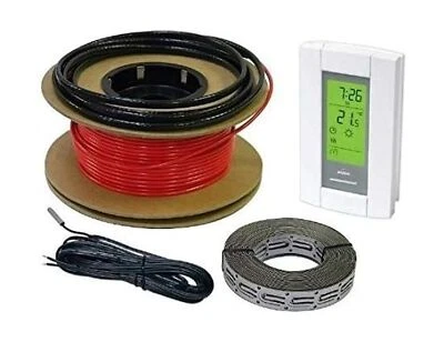 100 sqft Electric Floor Heating Cable Kit - 120V, Electric Heated Floor Syste... - Image 1 of 4