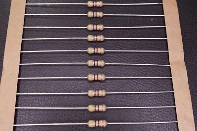 Lot of 50 x 291-470/AP-RC Xicon Carbon Film Resistor 470 Ohm 5% 1/4W Axial NOS Foto 1 de 4