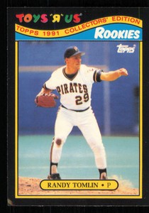 1991 Topps Toys"R"Us Rookies #28 Randy Tomlin Baseball Card - - Excellent