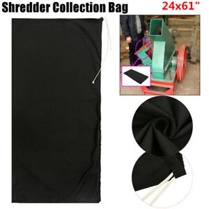 155x61cm Black Wood Leaf Chipper Shredder Collection Bag Craftsman 24x61