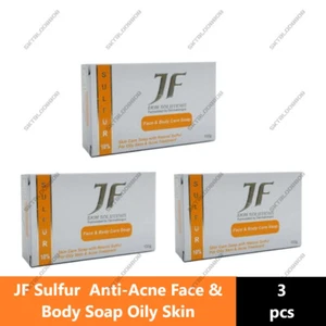 3's x 3's x JF Sulfur 10% Anti-Acne10% Anti-Acne Face & Body Soap Oily Skin 100g - Picture 1 of 6