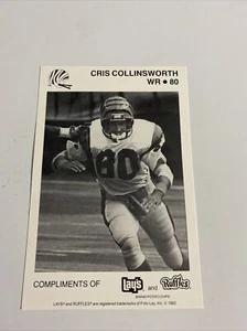 Cris Collinsworth ~ WR No.80 ~ Cincinnati Bengals 1982 Lays Ruffles Post Card - Picture 1 of 2