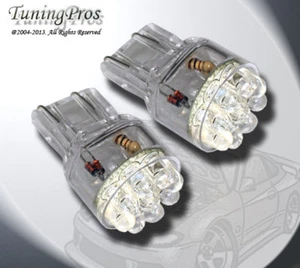 (1 Pair) Set of 2 pcs Stop Light T20 Wedge 9 Red LED light Bulbs 7440 7443 - Picture 1 of 3