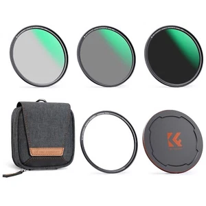 K&F NANO-X 49mm-95mm Magnetic Lens Filter Kit(CPL+ND8+ND64+ Magnetic Ring/Cap) - Picture 1 of 12