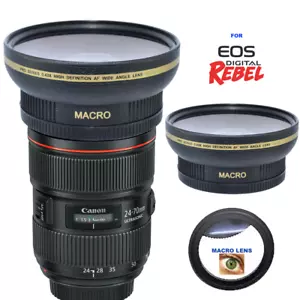 82mm ULTRA WIDE ANGLE MACRO HD 16K LENS FOR Canon EF 24-70mm f/2.8L II USM Lens - Picture 1 of 8