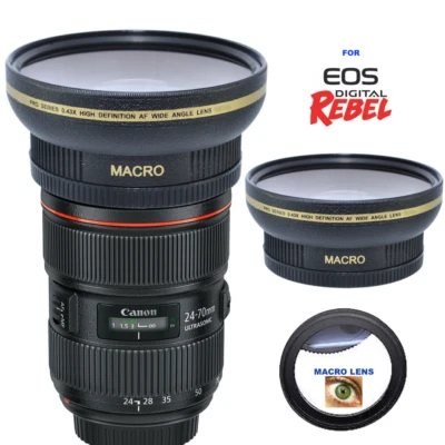 82mm ULTRA WIDE ANGLE MACRO HD 16K LENS FOR Canon EF 24-70mm f/2.8L II USM Lens - Image 1 of 4