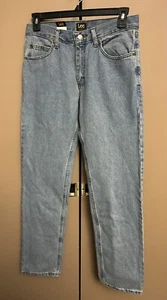Pantalones de mezclilla Lee para hombre 31x32 calce regular pierna recta lavado a la piedra claro informales - Imagen 1 de 11