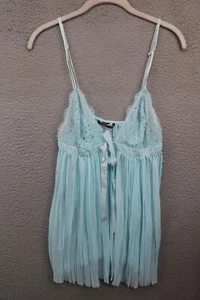 Victoria's Secret Babydoll Paillettes Pieghettato-Bordo in Velluto-Piccolo-Sexy - Foto 1 di 14