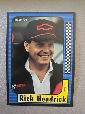 Brand New: Vintage ‘91 Maxx Rick Hendrick Owner NASCAR Trading Card - Image 1 of 3