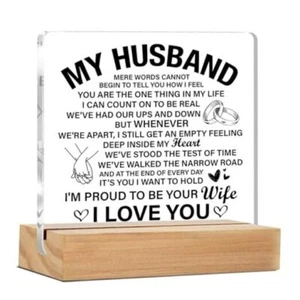 I Love You Gifts for Husband, Best Husband Gifts from Wife, Anniversary - Picture 1 of 7