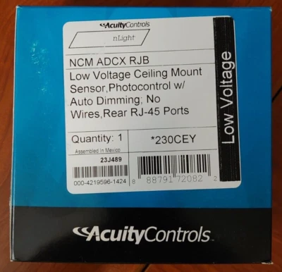 Acuity NCM ADCX RJB Low Voltage Ceiling Mount Sensor - Image 1 of 3