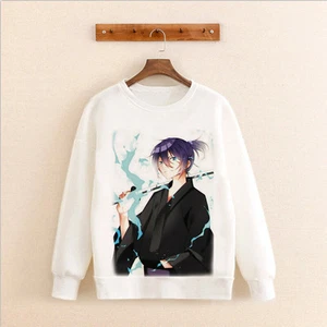 Noragami Anime Manga Sweatshirt Hoodie Pullover Pulli Coat weiß Neu - Picture 1 of 2