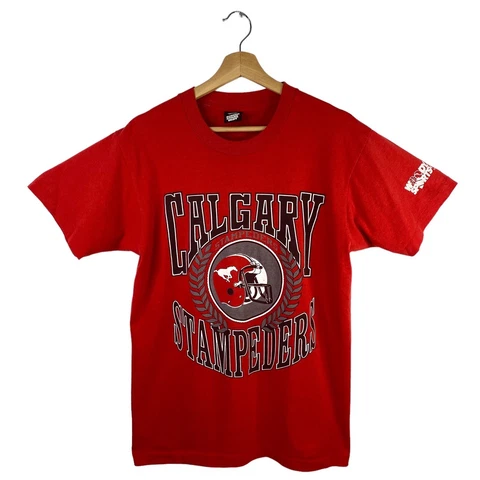 VTG Calgary 1991 Stampeders T-Shirt Mens Large 90s Single Stitch CFL Football Cover
