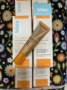 bliss REST ASSURED Dark Circle Depuffing EYE CREAM vitamin C caffeine, 0.5oz - Picture 1 of 3