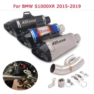 Sistema de tubo silenciador silenciador puntas de escape deslizamiento para BMW S1000XR 2015-19 - Imagen 1 de 12