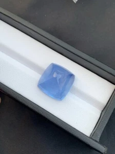 28.35 CT Deep Blue Aquamarine Sugarloaf Cabochon Santa Maria Color - Picture 1 of 7