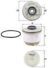 Fuel Filter fits LEXUS IS220d Mk2 2.2D 05 to 12 2AD-FHV Mahle 233900L010 Quality