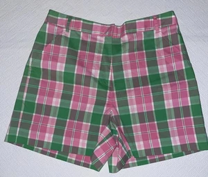 Lilly Pulitzer grün pink weiß karierte Shorts Größe 10 klassisch adrett  - Bild 1 von 3