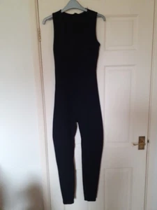 IN THE STYLE SZ 10/12 STRETCHY SKINNY RIB ALL IN ONE JUMPSUIT WORN ONCE - Picture 1 of 6