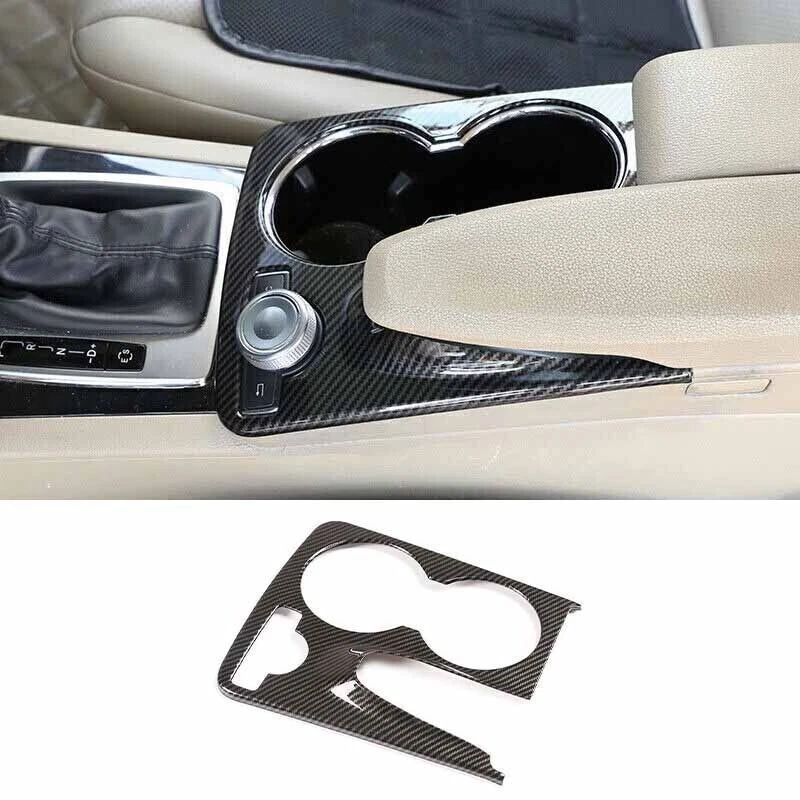 Cubierta de consola ABS para Mercedes-Benz GLK 08-15 Shift Water Cup fibra de carbono Foto 1 de 4