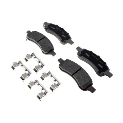 Pastillas de freno de disco delanteras ACDelco originales para GMC Envoy XL 2006 | ranuradas | 4 pastillas Foto 1 de 4