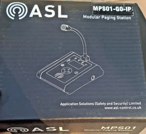 ASL MPS01-G0-IP, microphone de téléappel et d'urgence monté sur bureau avec connectivit IP - Photo 1/9