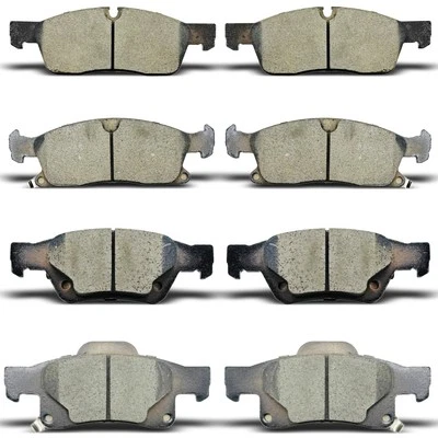 Front & Rear Ceramic Brake Pads For 2011-2021 Jeep Grand Cherokee, Dodge Durango Foto 1 de 4