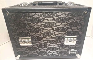 Caboodles Make Me Over 4 Tray Train Case Cosmetic Storage Case & Organizer Black - Picture 1 of 20