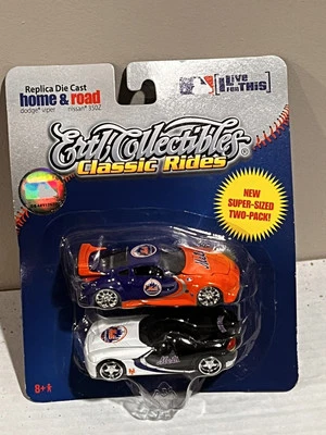 New York Mets MLB Home & Road Dodge Viper & Nissan 350Z ERTL Brand New 2007 - Image 1 of 4