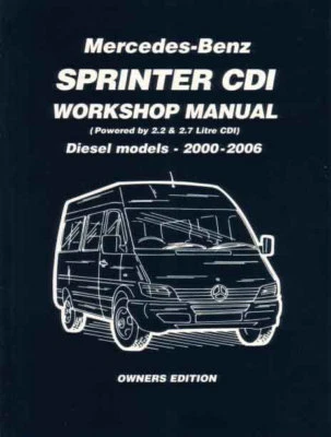 MERCEDES-BENZ SPRINTER SHOP MANUAL MERCEDES SERVICE REPAIR WORKSHOP BOOK DODGE DIESEL MB 00-06