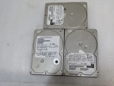 LOTE DE 3 DISCOS DUROS HITACHI 400 GB TAL CUAL  Foto 1 de 4