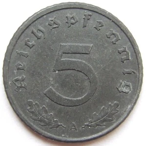 Coin German Empire 3rd Reich 5 Reichspfennig 1944 A in Uncirculated - Picture 1 of 2