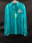 SUPER BOWL LIV MIAMI LONG SLEEVE DRI-FIT ZIP UP PERRY ELLIS BRAND NEW IN BAG