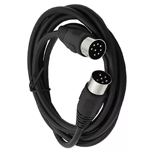 5.9ft 8 Pin Din Male To DIN 6 Pin Male Data Signal Connector Cable Wire - Picture 1 of 11