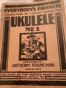 Everybody’s Favorite Collection Of Latest Songs for Ukulele No 1 1924 - Picture 1 of 7