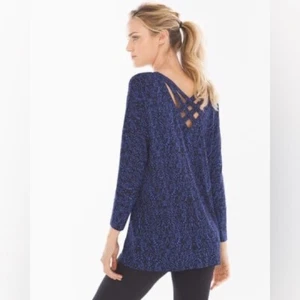 Soma Live Lounge Wear Cross-Back Tunika Splendor Mini Damen mittelblau schwarz - Bild 1 von 10
