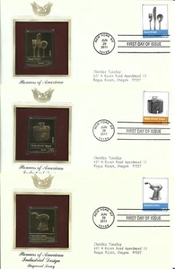 2011 FDC, PIONEERS of AMERICAN INDUSTRIAL DESIGN, 22K GOLD REPLICA - Picture 1 of 8