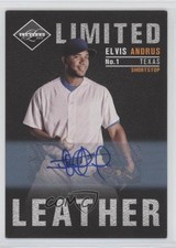 2011 Panini Limited Limited Leather Signatures /99 Elvis Andrus #13 Auto