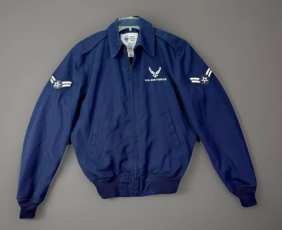US Air Force USAF Jacket Men's 40 L Blue Full Zip DSCP Wings Collection - Image 1 of 4