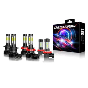 For 2013-2016 2017 2018 Traverse LED Headlight Hi&Low Beam Fog Light Bulbs Combo - Picture 1 of 12